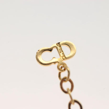 Christian Dior Vintage CD Round Pendant Necklace Metal, GOLD, METAL, Necklace