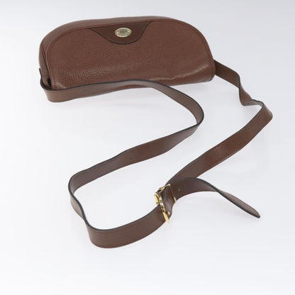 Christian Dior Vintage Shoulder Bag Leather, BROWN, LEATHER, Shoulder bag