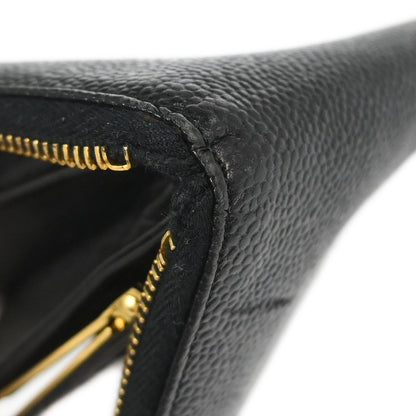 Chanel Vintage CC Wallet Caviar, BLACK, LEATHER, Wallets