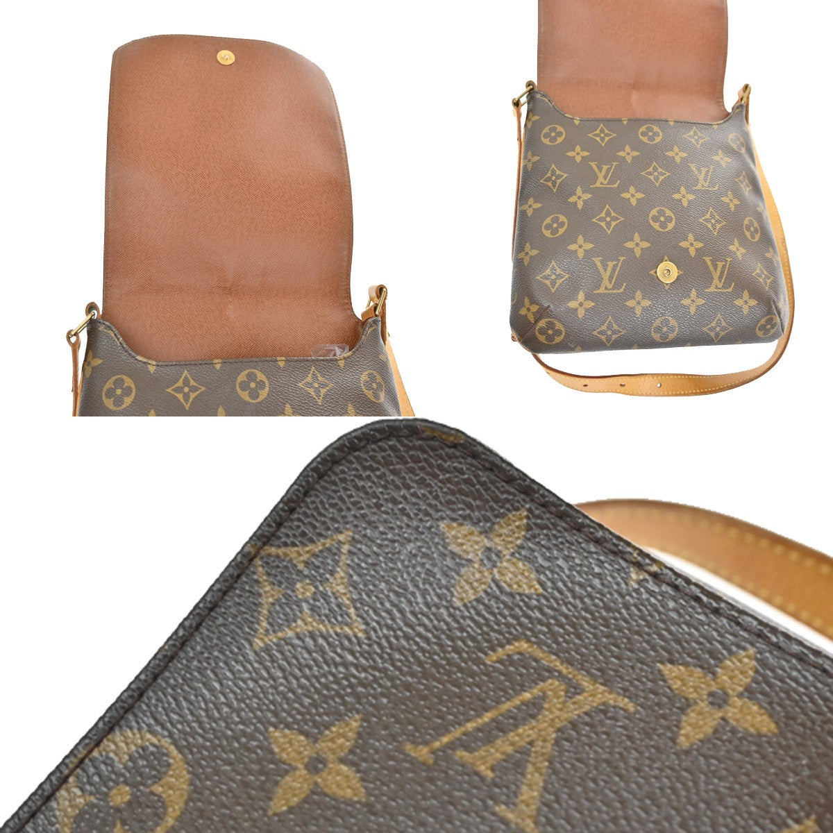 Louis Vuitton Musette Salsa Handbag Monogram Canvas, BROWN, CANVAS, Shoulder bag