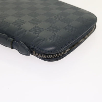 Louis Vuitton Organiser Atholl Leather, BLACK, LEATHER, Clutche & pouche