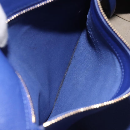 Celine Horizontal Bi-Cabas Tote Leather, BLUE, LEATHER, Tote bag