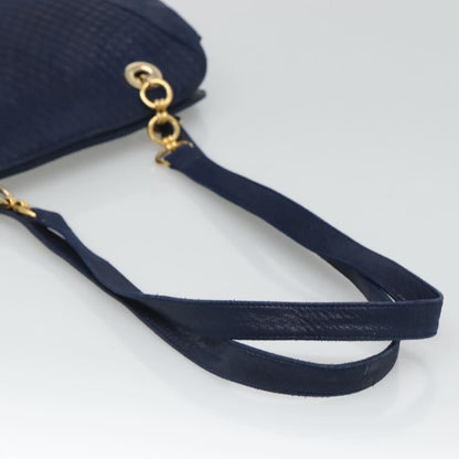 Bally Vintage Shoulder Bag Leather, NAVY, LEATHER, Shoulder bag