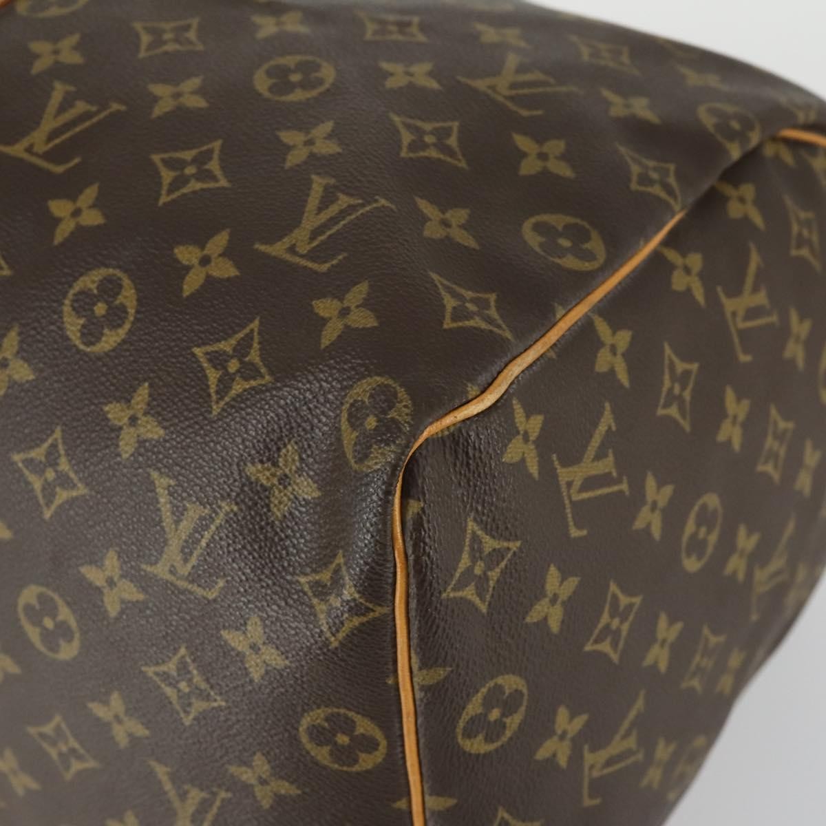 Louis Vuitton Keepall Bag Monogram Canvas, BROWN, CANVAS, Travel bag
