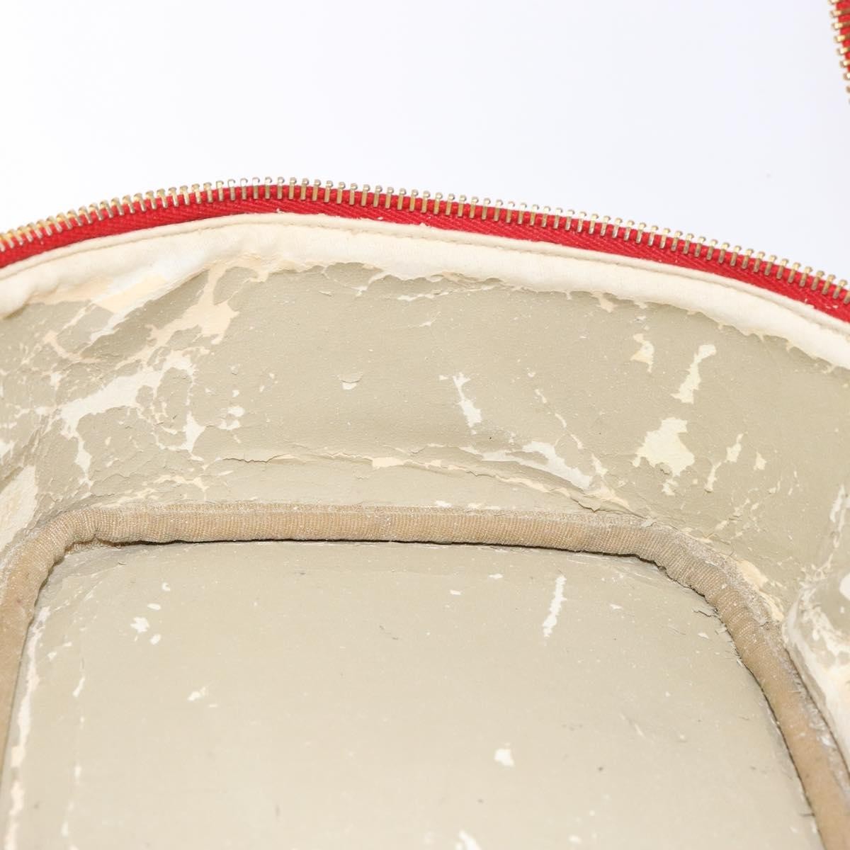 Chanel Vintage Timeless Zip Around Vanity Case Caviar, RED, CALFSKIN, Handbag