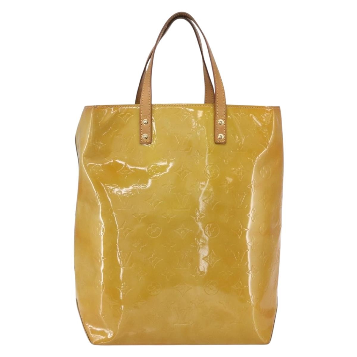 Louis Vuitton Reade Handbag Monogram Vernis, BEIGE, PATENT_LEATHER, Tote bag