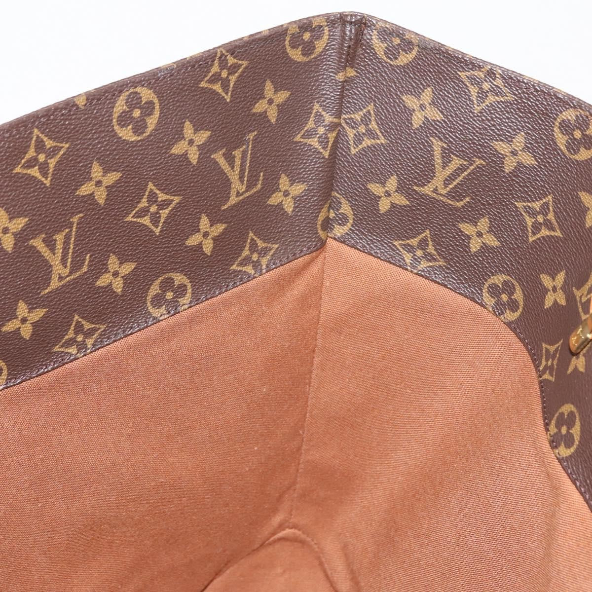 Louis Vuitton Shopping Sac Handbag Monogram Canvas, BROWN, CANVAS, Tote bag