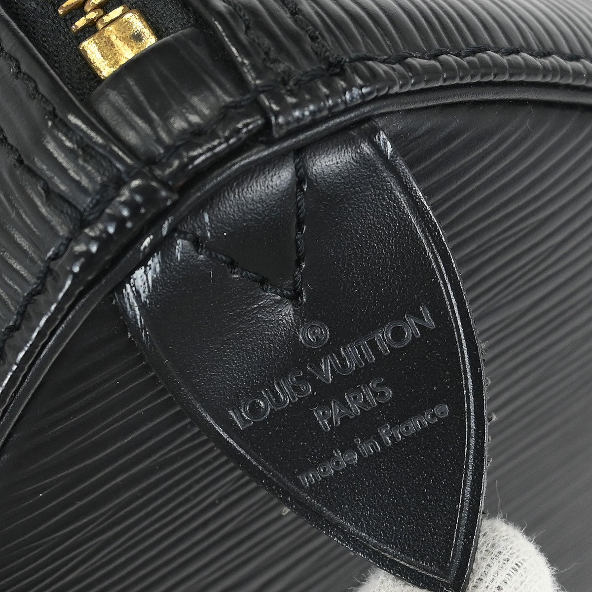 Louis Vuitton Speedy Handbag Epi Leather, BLACK, LEATHER, Handbag
