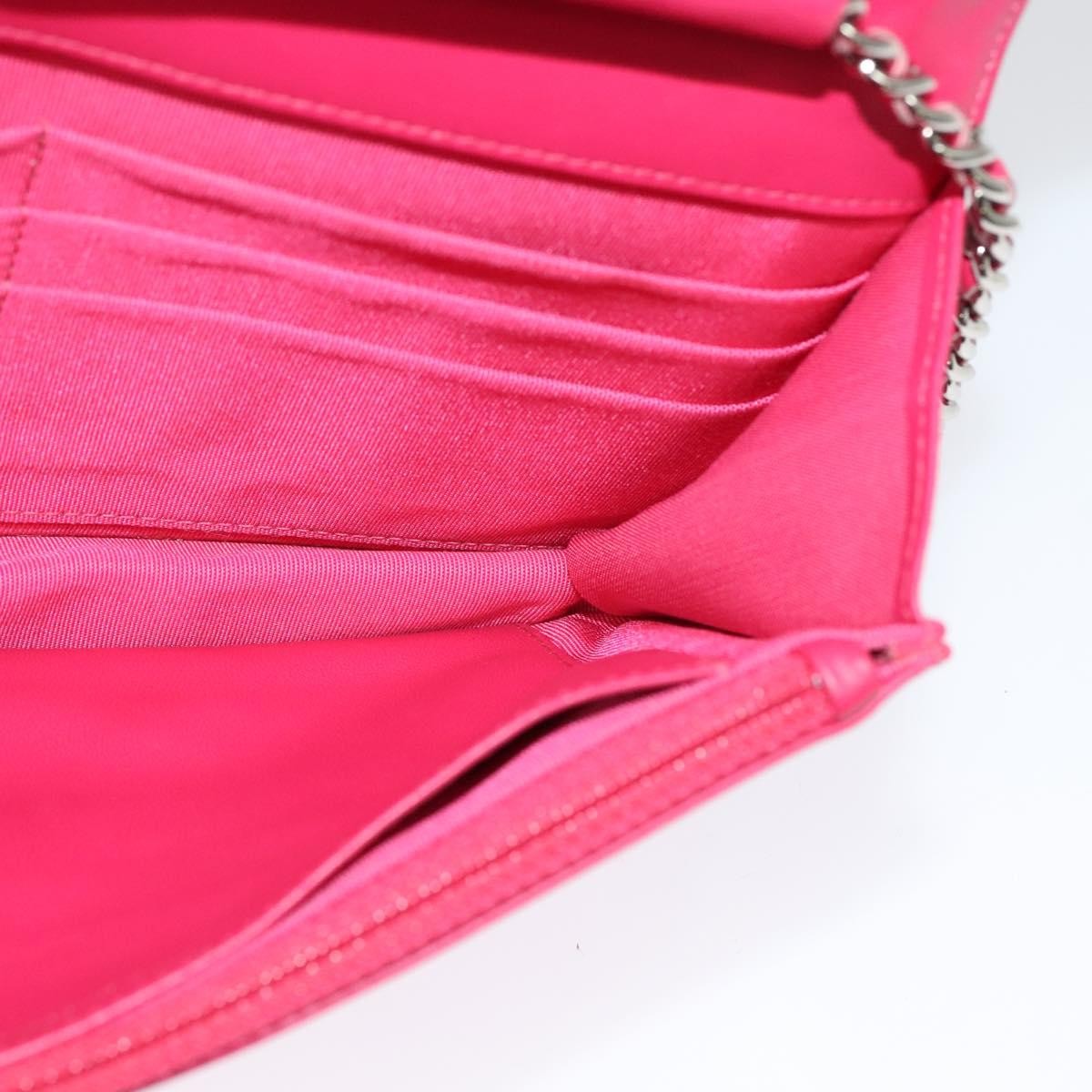 Chanel CC Logo Wallet on Chain Patent, PINK, PATENT_LEATHER, Shoulder bag