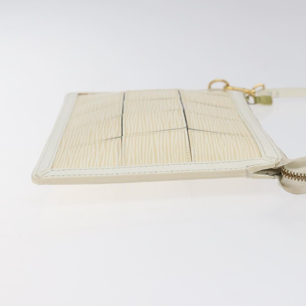 Louis Vuitton Delmonico Pochette Stretch Epi Leather, BEIGE, LEATHER, Clutche & pouche