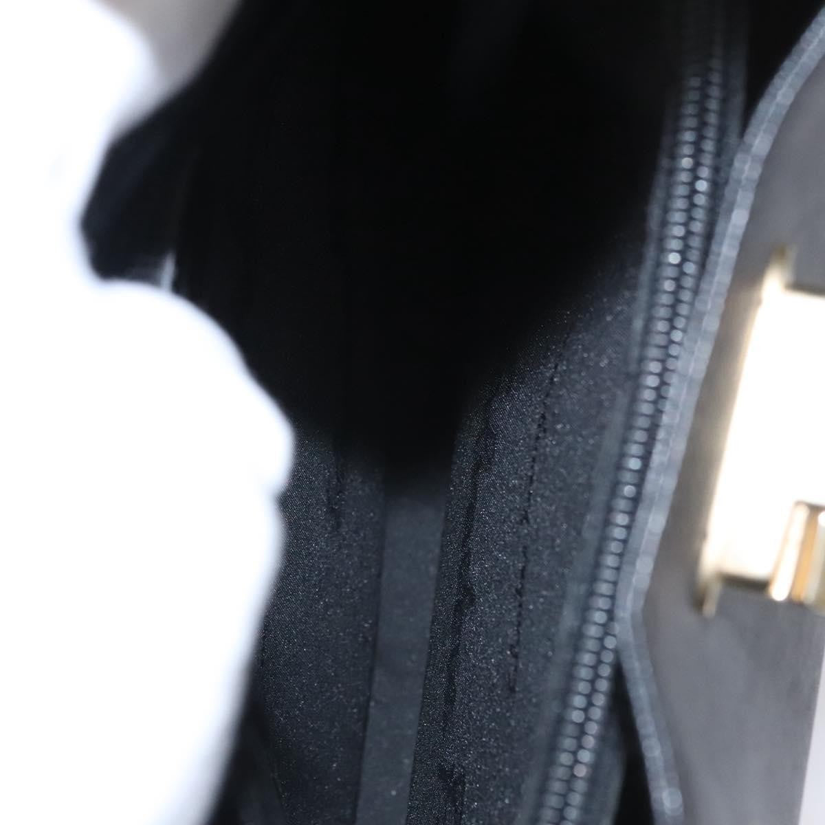 Salvatore Ferragamo Gancini Shoulder Bag Leather, BLACK, LEATHER, Shoulder bag