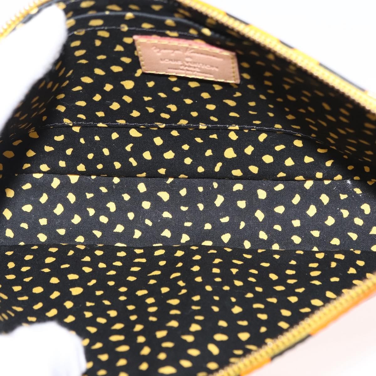 Louis Vuitton Pochette Accessoires NM Kusama Infinity Dots Monogram Vernis, YELLOW, PATENT_LEATHER, Clutche & pouche