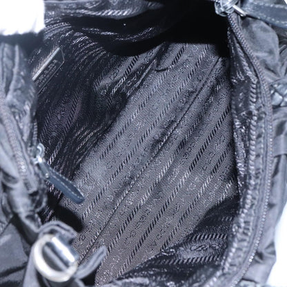 Prada Convertible Bow Tote Tessuto, BLACK, NYLON, Handbag