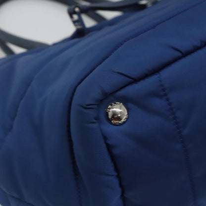 Prada Bomber Tote Tessuto, BLUE, NYLON, Tote bag