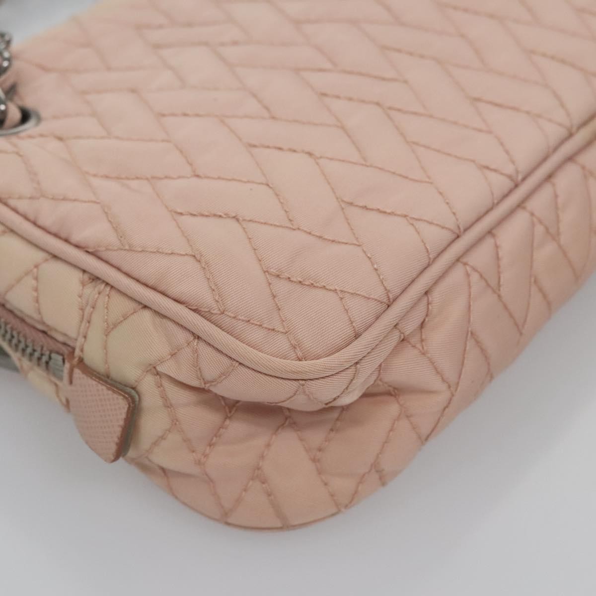 Prada Camera Bag Quilted Tessuto, PINK, NYLON, Crossbody bag