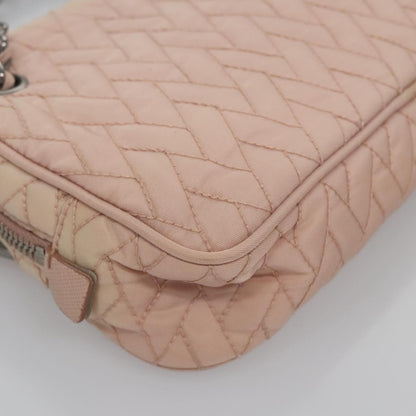 Prada Camera Bag Quilted Tessuto, PINK, NYLON, Crossbody bag