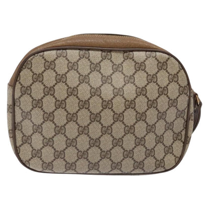 Gucci Sherry line pouch Canvas, BEIGE, PVC, Clutche & pouche