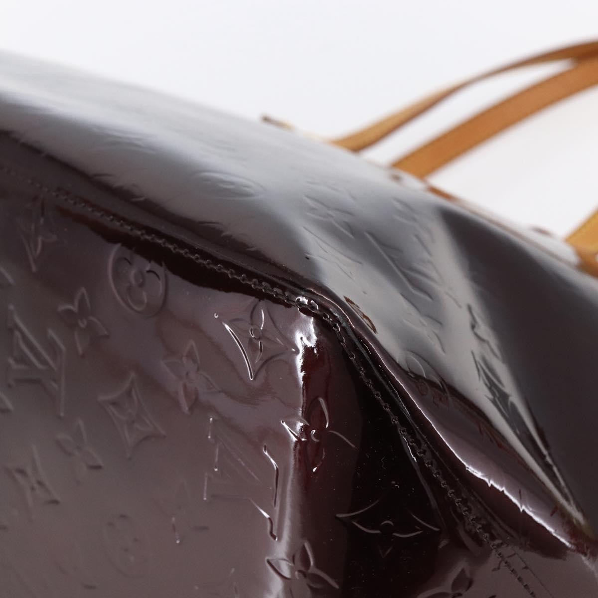 Louis Vuitton Bellevue Handbag Monogram Vernis, PURPLE, PATENT_LEATHER, Tote bag