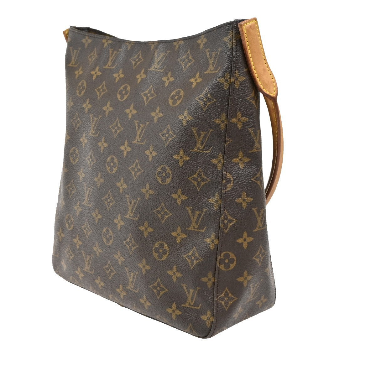Louis Vuitton Looping Handbag Monogram Canvas, BROWN, CANVAS, Handbag