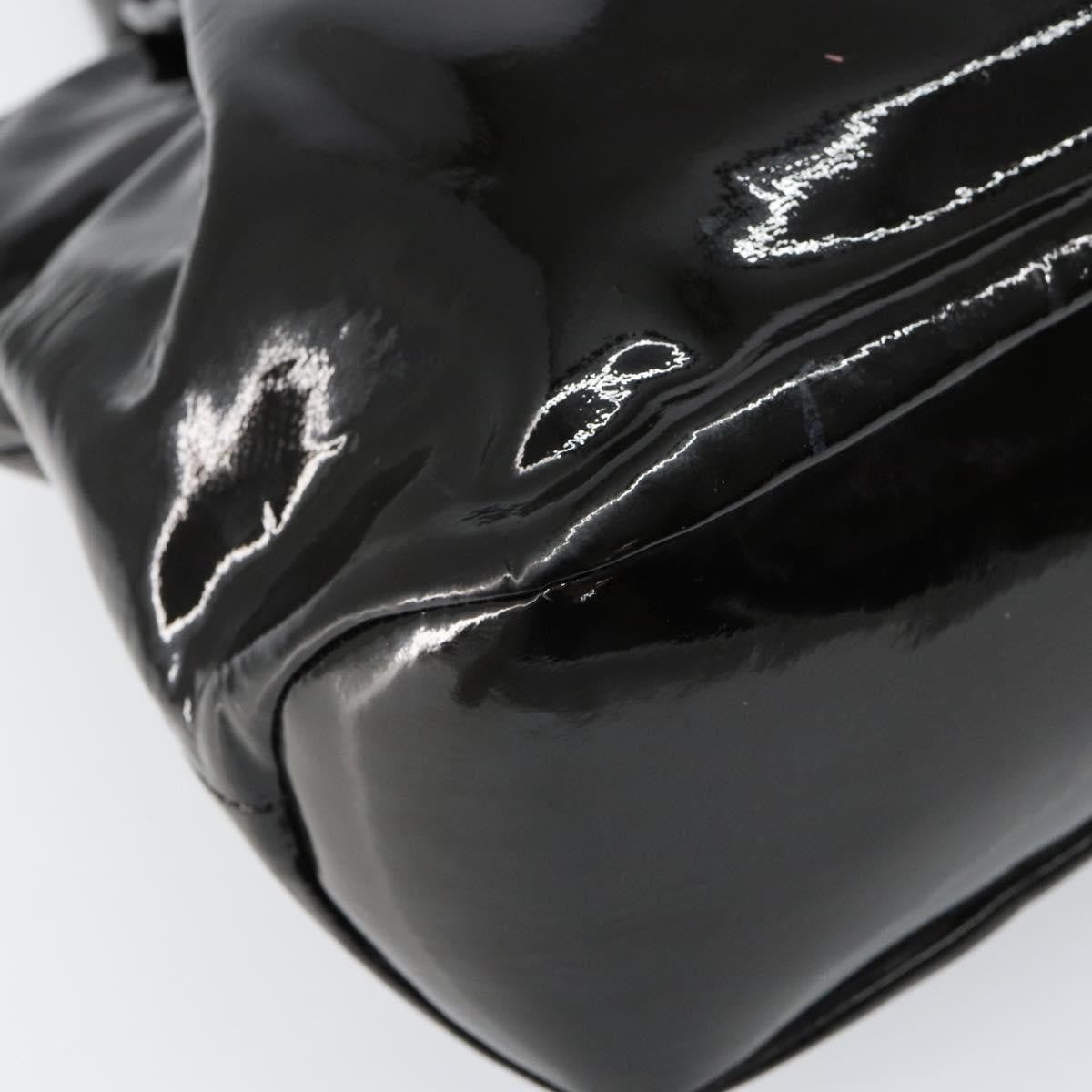 Salvatore Ferragamo Vintage Tote bag Patent Leather, BLACK, PATENT_LEATHER, Tote bag