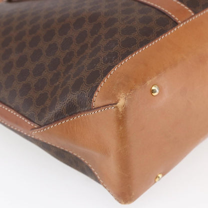 Celine Vintage Macadam Tote bag Canvas, BROWN, CANVAS, Tote bag