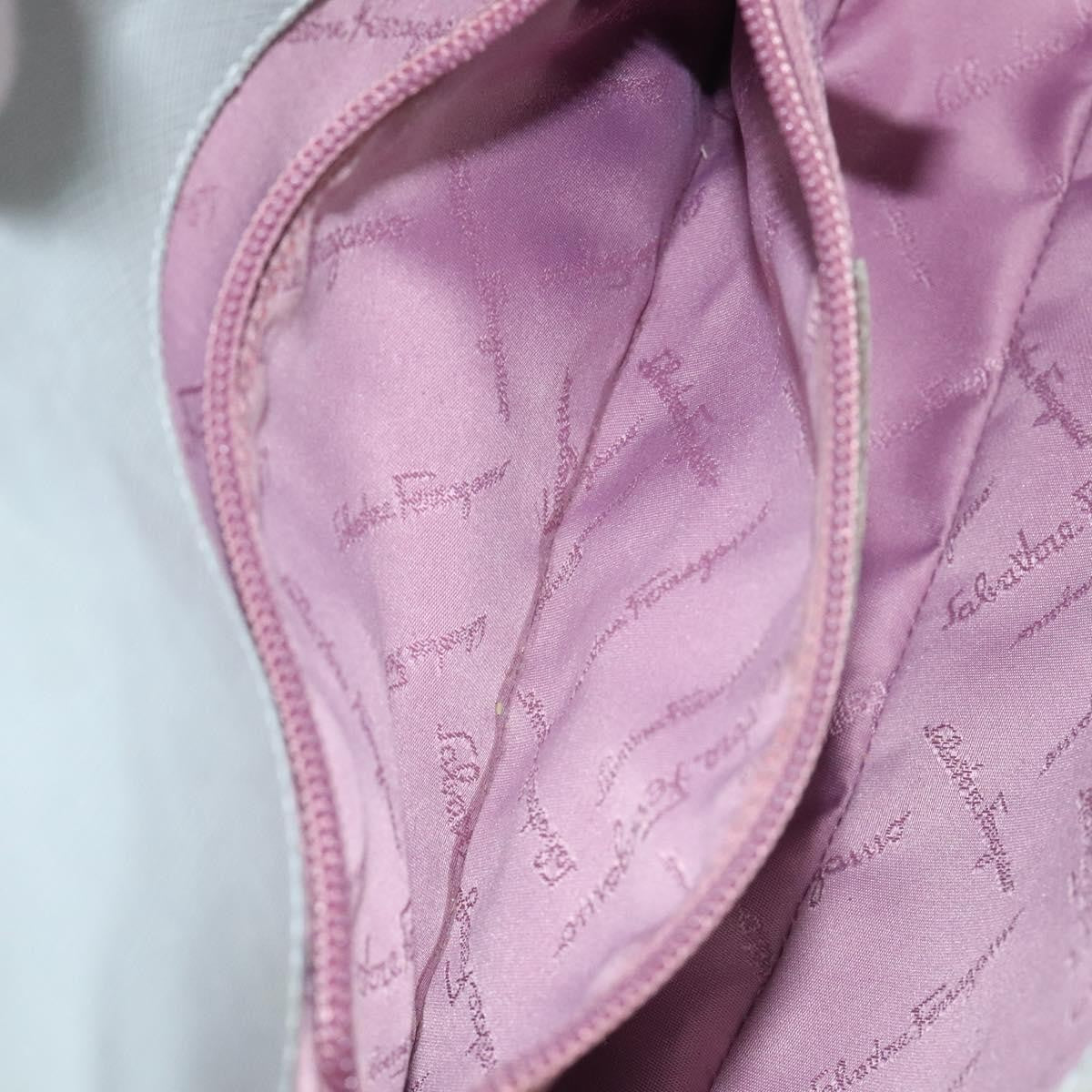 Salvatore Ferragamo Gancini Shoulder Bag Leather, BLUE, LEATHER, Shoulder bag