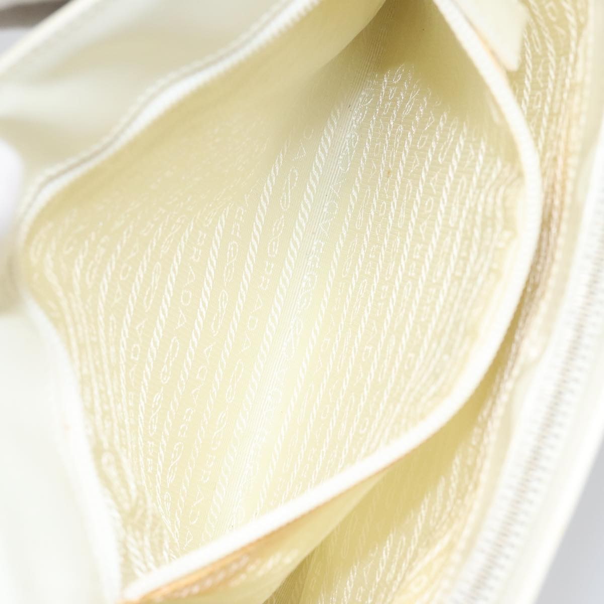 Prada Vintage Handbag Patent leather, WHITE, PATENT_LEATHER, Handbag