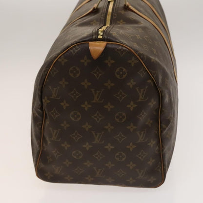 Louis Vuitton Keepall Bag Monogram Canvas, BROWN, CANVAS, Travel bag
