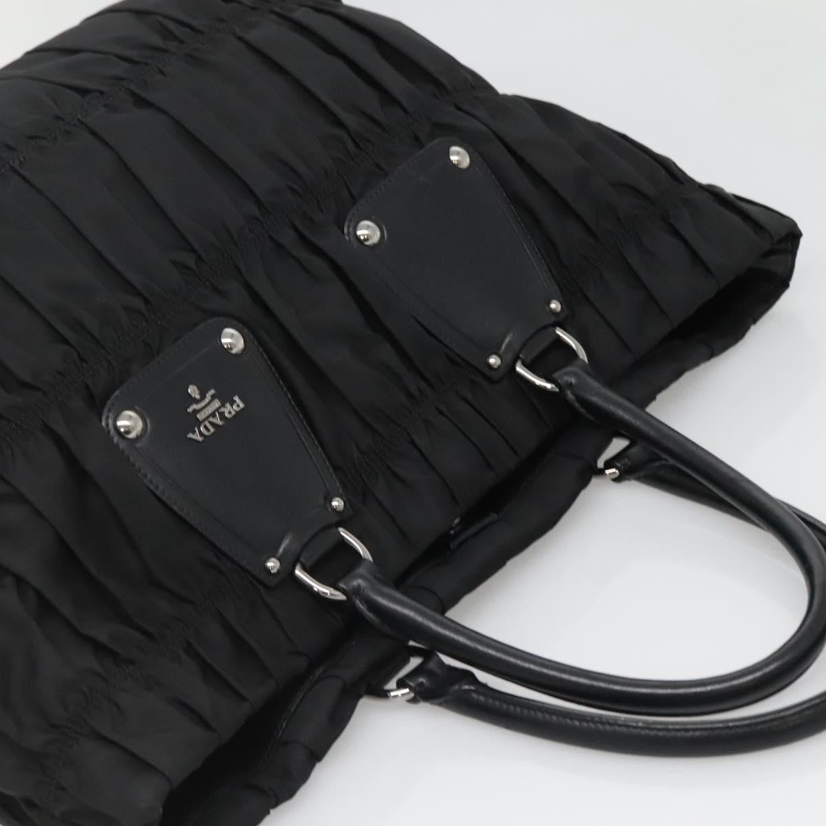 Prada Gaufre Tote Tessuto, BLACK, NYLON, Tote bag