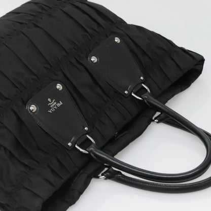 Prada Gaufre Tote Tessuto, BLACK, NYLON, Tote bag