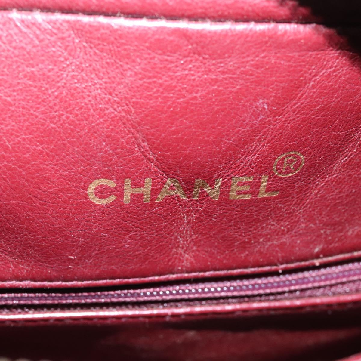 Chanel V Stitch Leather, BLACK, LEATHER, Handbag