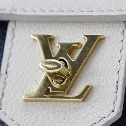 Louis Vuitton Lockme Handbag Leather, BLACK, LEATHER, Tote bag