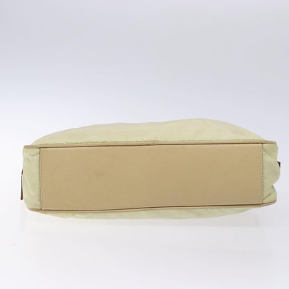 Prada Vintage Zip Handbag Tessuto, BEIGE, NYLON, Handbag