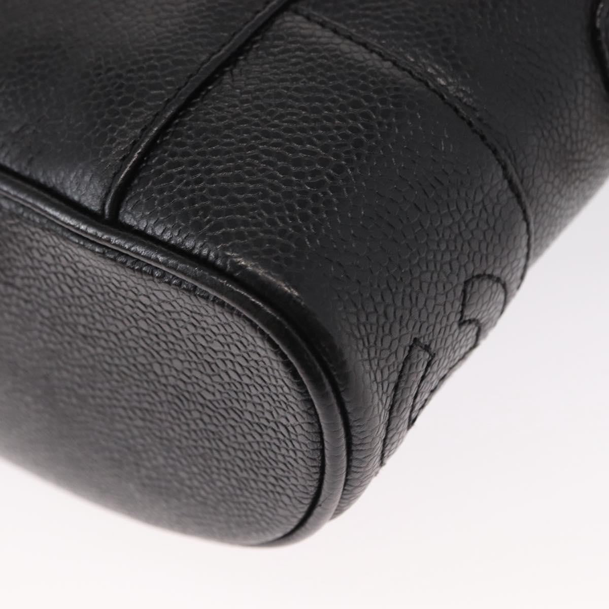 Chanel Vintage CC Shoulder Bag Caviar, BLACK, LEATHER, Shoulder bag