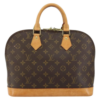 Louis Vuitton Alma Handbag Monogram Canvas, BROWN, CANVAS, Handbag