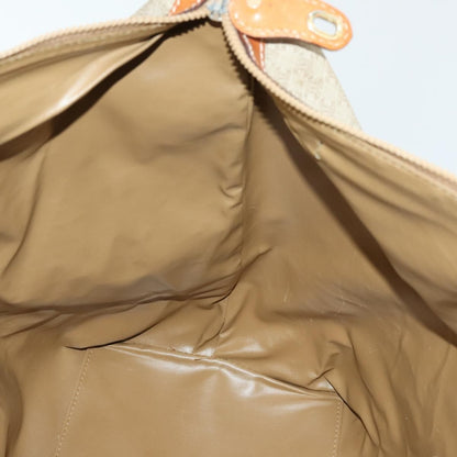 Celine Vintage Macadam Boston bag Canvas and Leather, BEIGE, CANVAS, Travel bag