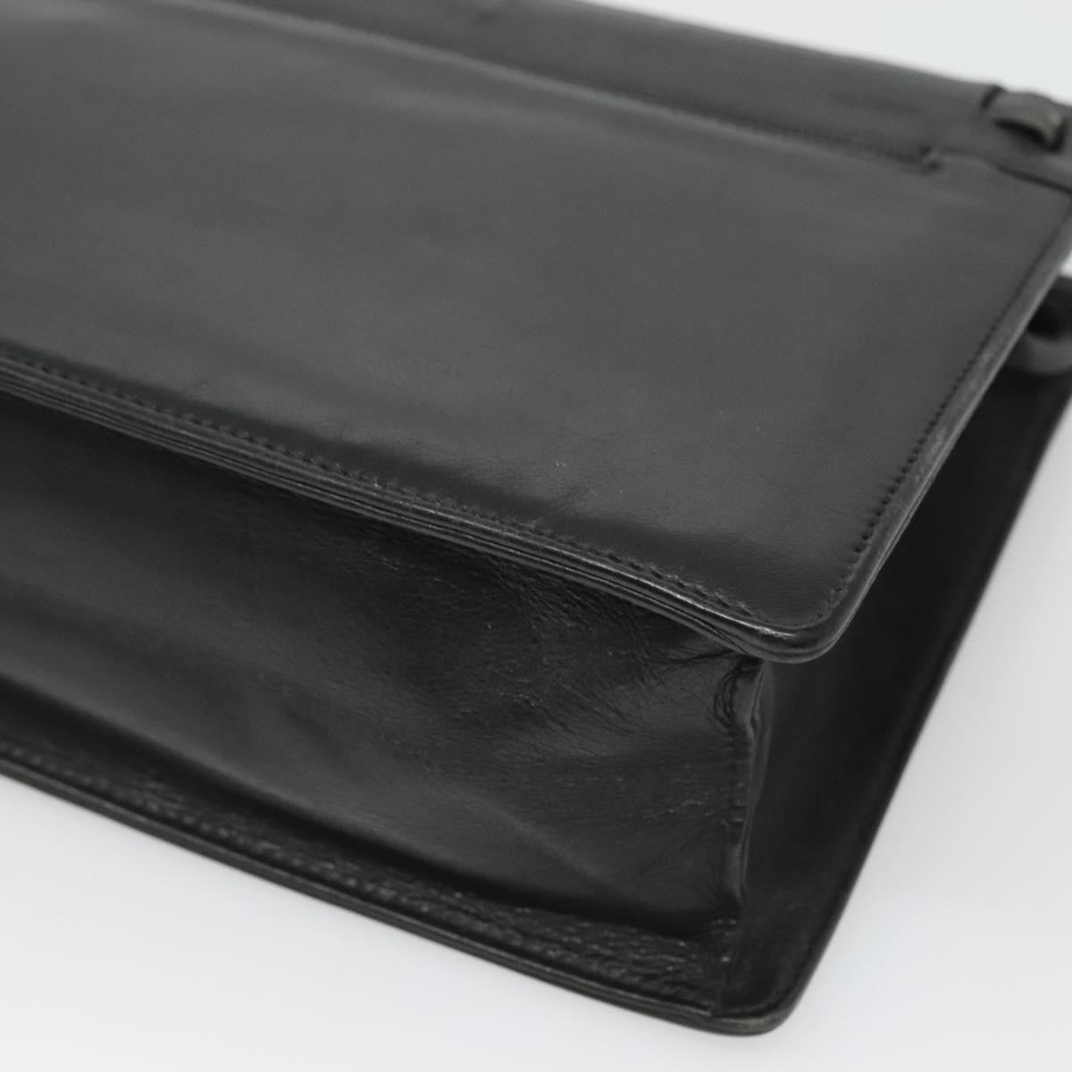 Loewe Anagram Clutch Bag Leather, BLACK, LEATHER, Clutche & pouche