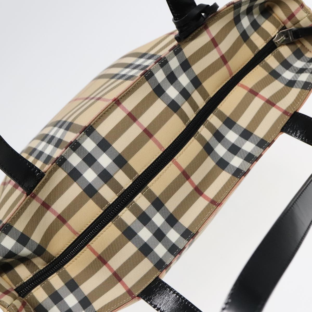 Burberry Nova Check Tote canvas check pattern, BEIGE, CANVAS, Tote bag