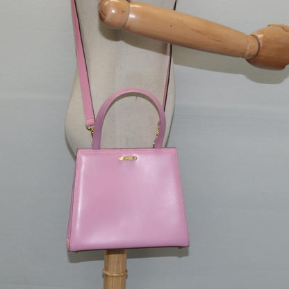 Celine Handbag Leather, PINK, LEATHER, Handbag