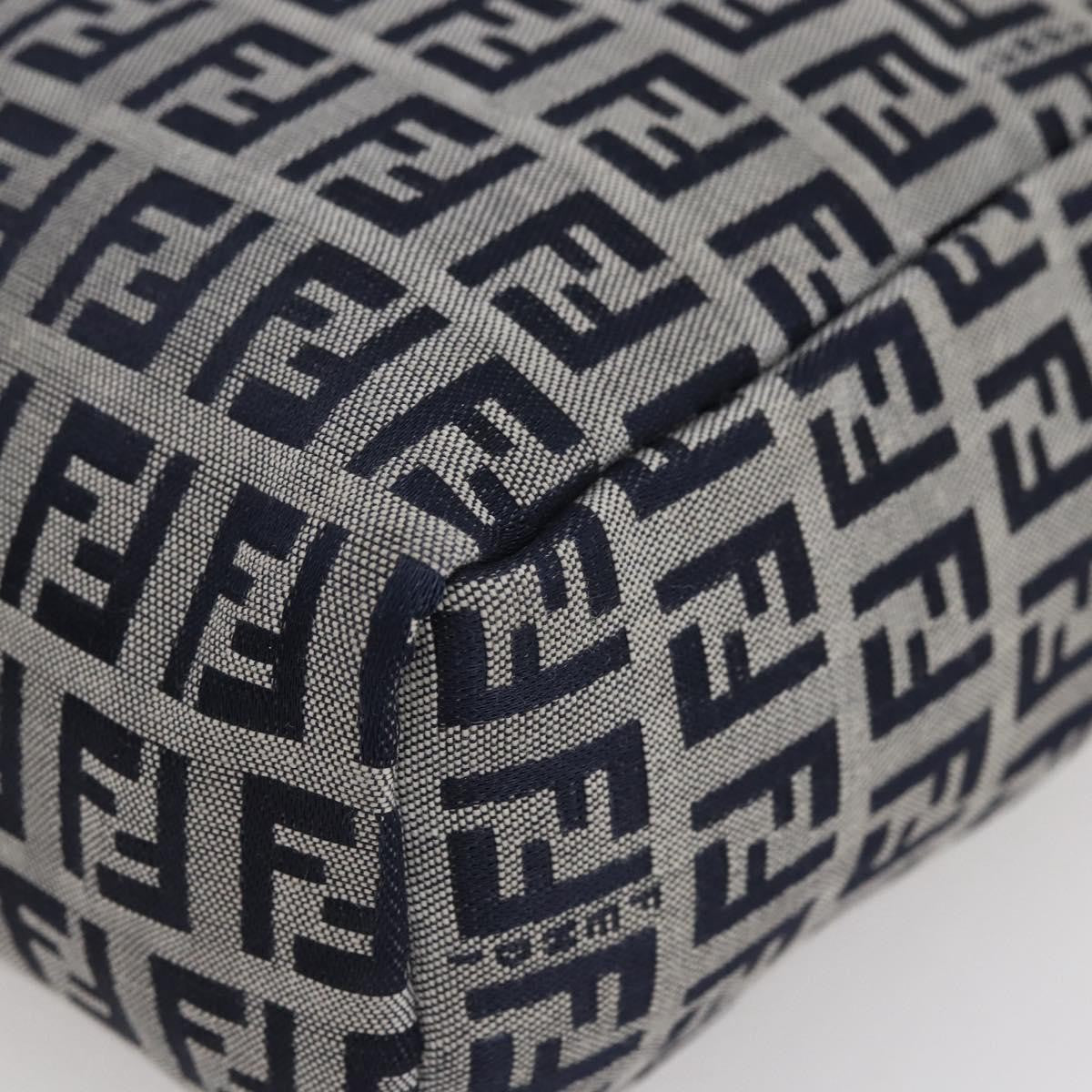 Fendi Vintage Top Handle Bag Zucchino, NAVY, CANVAS, Tote bag