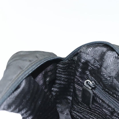 Prada Vintage Zip Handbag Tessuto, BLACK, NYLON, Handbag