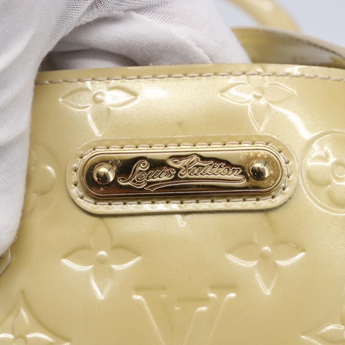 Louis Vuitton Wilshire Handbag Monogram Vernis, BEIGE, PATENT_LEATHER, Handbag