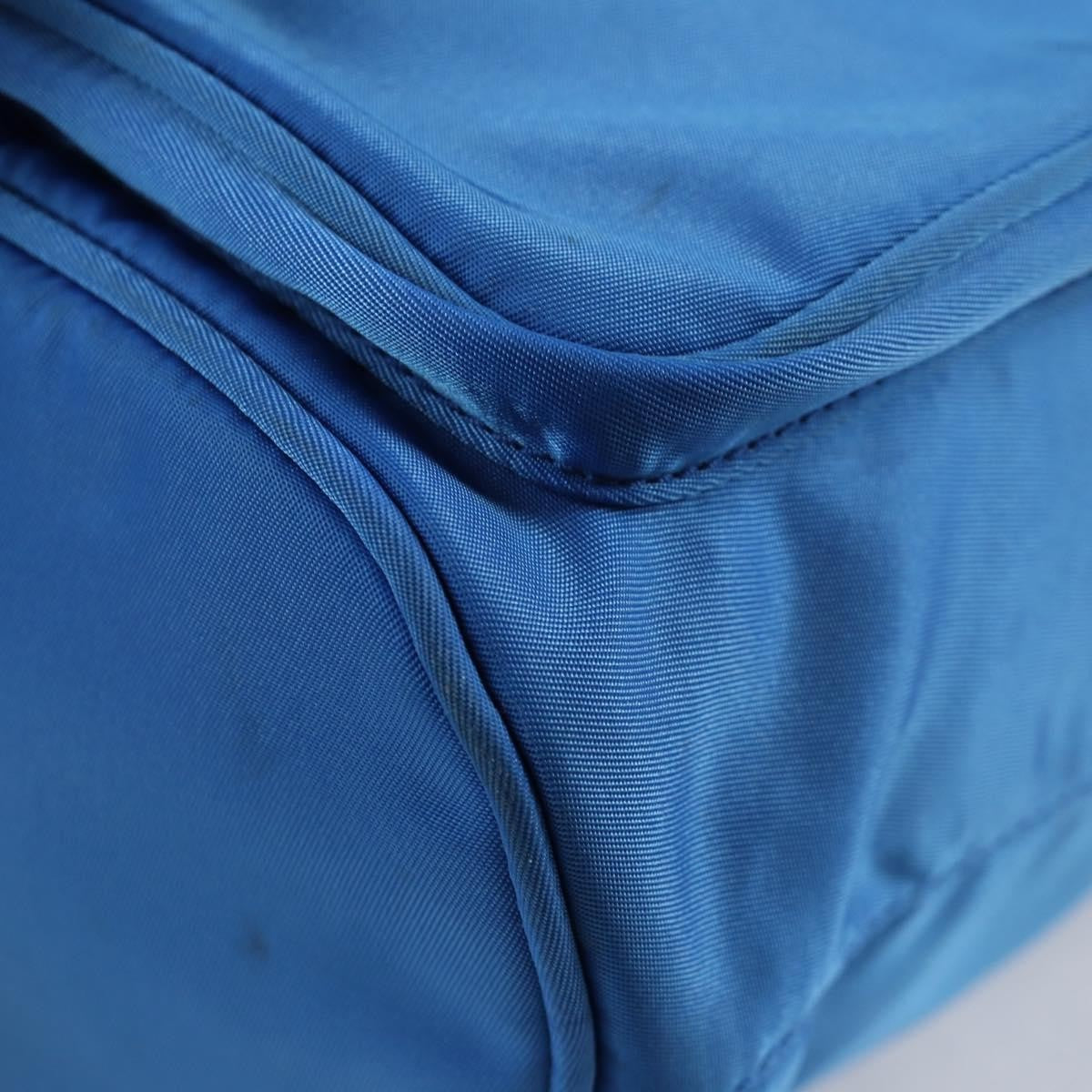 Prada Drawstring Bucket Bag Tessuto, BLUE, NYLON, Handbag