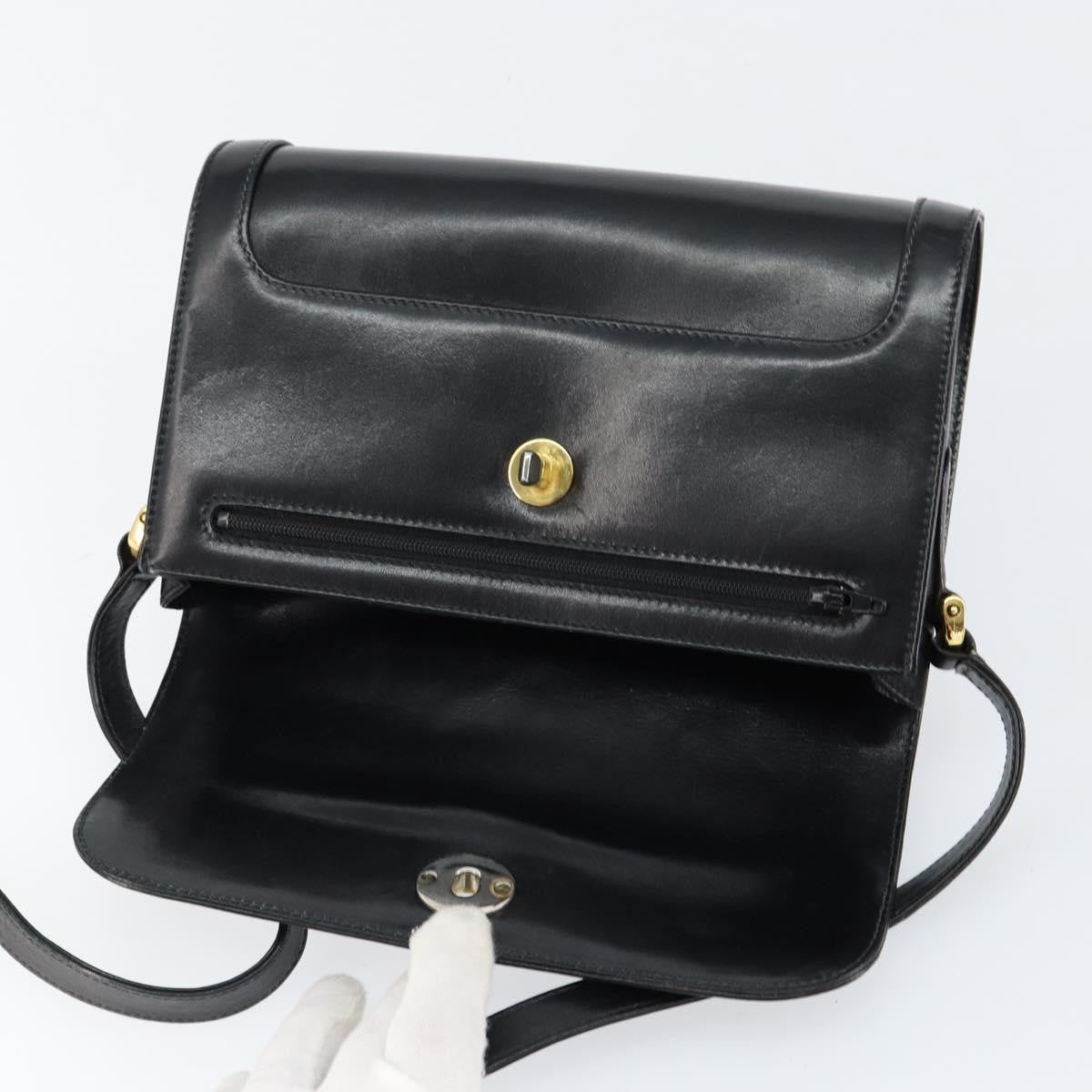 Gucci Vintage Shoulder Bag Leather, BLACK, LEATHER, Shoulder bag