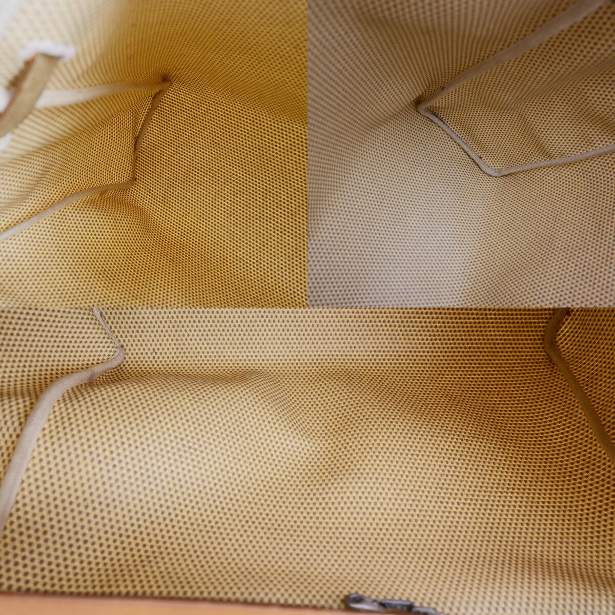 Hermes Herbag Zip Leather and Toile, BROWN, CANVAS, Travel bag