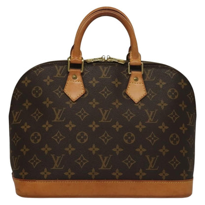 Louis Vuitton Alma Handbag Monogram Canvas, BROWN, CANVAS, Handbag