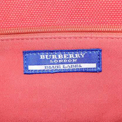 Burberry Nova Check Blue Label Canvas, ORANGE, CANVAS, Handbag