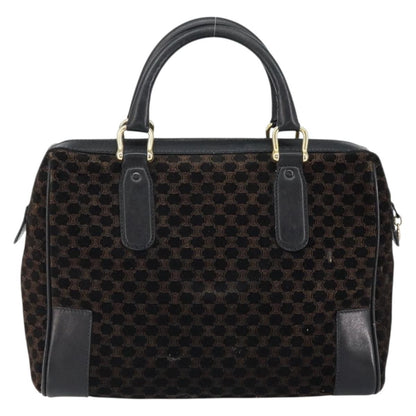 Celine Vintage Macadam Handbag C Macadam Suede, BLACK, SUEDE, Handbag