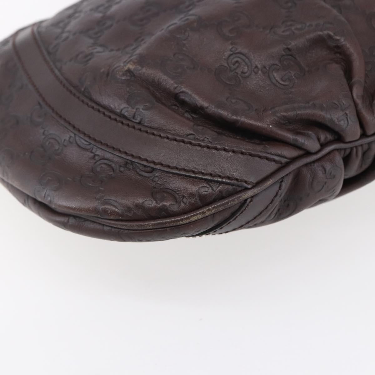 Gucci D Ring Messenger Bag Guccissima Leather, BURGUNDY, LEATHER, Shoulder bag