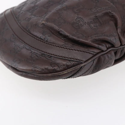 Gucci D Ring Messenger Bag Guccissima Leather, BURGUNDY, LEATHER, Shoulder bag